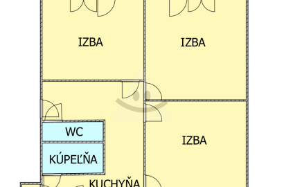 Pripravujeme do ponuky 3-izbový byt s 3 balkónmi /88m2/, Žilina - Vlčince II